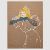 Toulouse-Lautrec - Yvette Guilbert Singing Tissuepapier