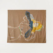 Toulouse-Lautrec - Yvette Guilbert Singing Wandkleed (Voorkant (horizontaal))