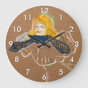 Toulouse-Lautrec - Yvette Guilbert zingend Grote Klok