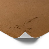 Toulouse-Lautrec - Yvette Guilbert zingend Poster (Hoek)