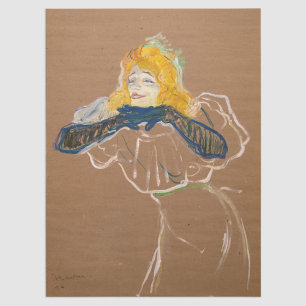 Toulouse-Lautrec - Yvette Guilbert zingend Tissuepapier