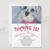 TOUR 10 INVITATION DE FÊTE D'ANNIVERSAIRE (Devant)