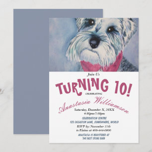 TOUR 10 INVITATION DE FÊTE D'ANNIVERSAIRE