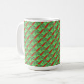 "Tour #1 Carrelée" Conception abstraite Mug (Devant gauche)