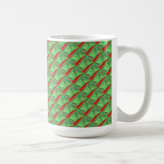 "Tour #1 Carrelée" Conception abstraite Mug (Droite)