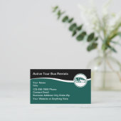 Tour Bus Theme Travel Visitekaartjes (Staand voorkant)