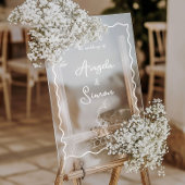 Tour Champagne Mariage en acrylique Vavy Affiche d