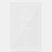 Tour Champagne Mariage en acrylique Vavy Affiche d (Recto)