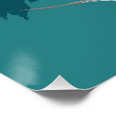 Tour de Belem de Lisbonne dans le style poster vin (Coin)