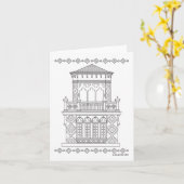 Tour de Ca'd'Zan - Carte blanche (Fleur jaune)