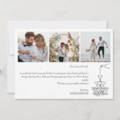 Tour de Champagne carte de remerciements mariage (Dos)