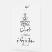 Tour de Champagne Symbole acrylique gelé de bienve (Angle)