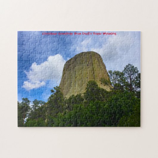 Tour de Diable Jigsaws Wyoming États-Unis. Puzzle (Horizontal)