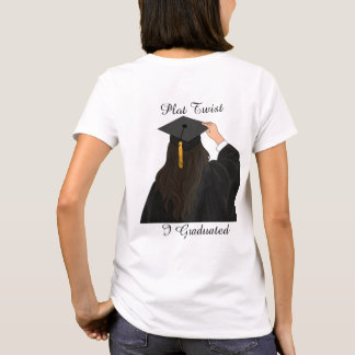 Tour de force Je suis diplômé T-Shirt minimaliste