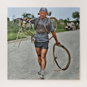 Tour de France 1928 Verongelukte Italiaan Giusto C Legpuzzel