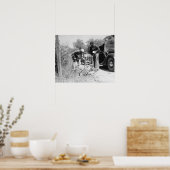 Tour de France Cyclist Makes Repairs 1936 Poster (Keuken)