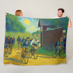 Tour de France Eerste Wedstrijd 1903 van Gogh Redu Fleece Deken