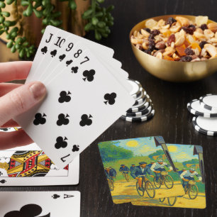 Tour de France Eerste Wedstrijd 1903 van Gogh Redu Pokerkaarten