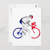 Tour de france-fietser briefkaart (Voorkant / Achterkant)