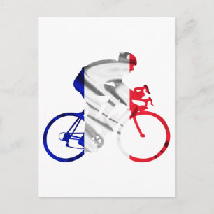 Tour de france-fietser briefkaart