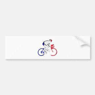 Tour de france-fietser bumpersticker