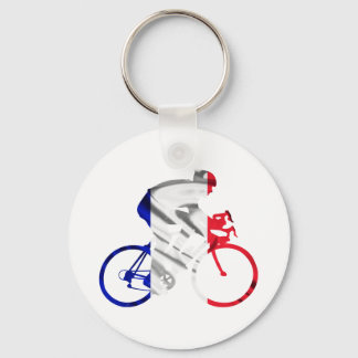 Tour de france-fietser sleutelhanger