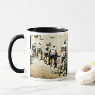 Tour de France fietsers 'Pee Stop 1970s Mok