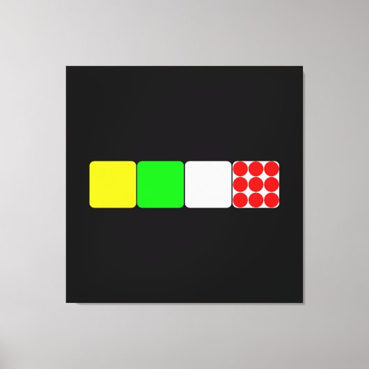 Tour de France Jerseys 2 Black Canvas Print (Voorkant)