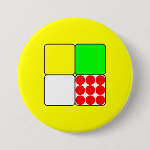 Tour de France Jerseys 3 Yellow Ronde Button 7,6 Cm