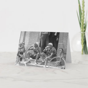 Tour de France - Vintage die een pauze inneemt Kaart