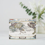 Tour de la carte du monde du 18ème siècle (Debout devant)