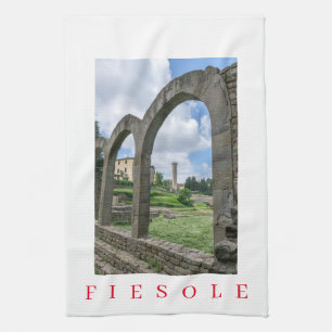 Tour de la cathédrale de Fiesole serviette de thé