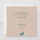 Tour de Lisbonne de Belem Bonne carte d'anniversai (Dos)