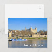 Tour de Londres, carte postale britannique (Devant / Derrière)