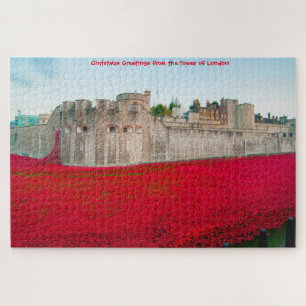 Tour de Londres Novembre Poppies Jigsaw Puzzle