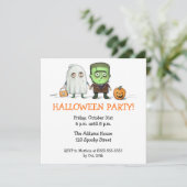 Tour de partie de Halloween ou invitations de (Debout devant)