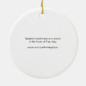 Tour de Pise Mascherone, Italie - ornement (Dos)