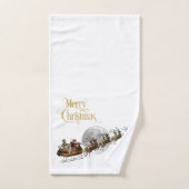 Tour de Sleigh de Père Noël (Serviette à main)