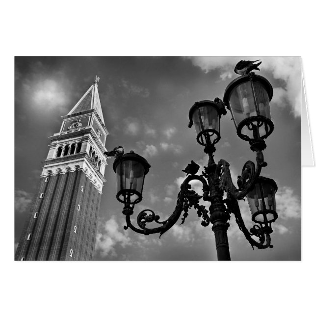 Tour de Venise San Marco et réverbères (Devant horizontal)