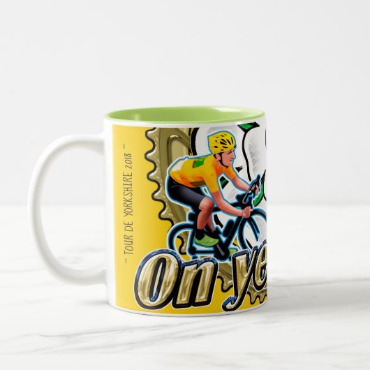 Tour de Yorkshire 2018 : une tasse à café "On yer  (Gauche)