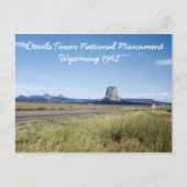 Tour Devils Wyoming Paysage Rétro 1962 Carte posta (Devant)