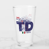 Tour Divide 'TD' pint glas (Achterkant)