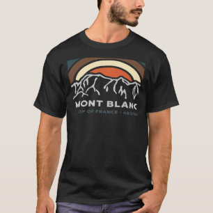 Tour du Mont Blanc Chamonix Frankrijk Italië Zwits T-shirt