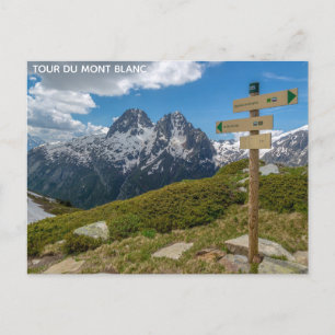 Tour Du Mont Blanc Mountain-reisfoto Briefkaart