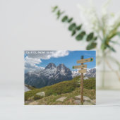 Tour Du Mont Blanc Mountain-reisfoto Briefkaart (Staand voorkant)