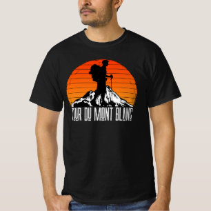 Tour du Mont Blanc - Wandelpad Retro T-shirt