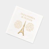 Tour Eiffel #1 Silhouette Feu d'artifice Noms de c (Gauche)