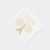 Tour Eiffel #1 Silhouette Feu d'artifice Noms de c (Droite)