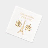 Tour Eiffel #2 Coeurs Prénom de famille ou couple (Gauche)