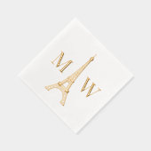 Tour Eiffel #2 Deux Init Couple Mariage Monogramme (Droite)